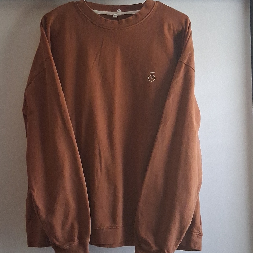 Gray Label Organic Cotton Dropped Shoulder Sweatshirt Orange XL